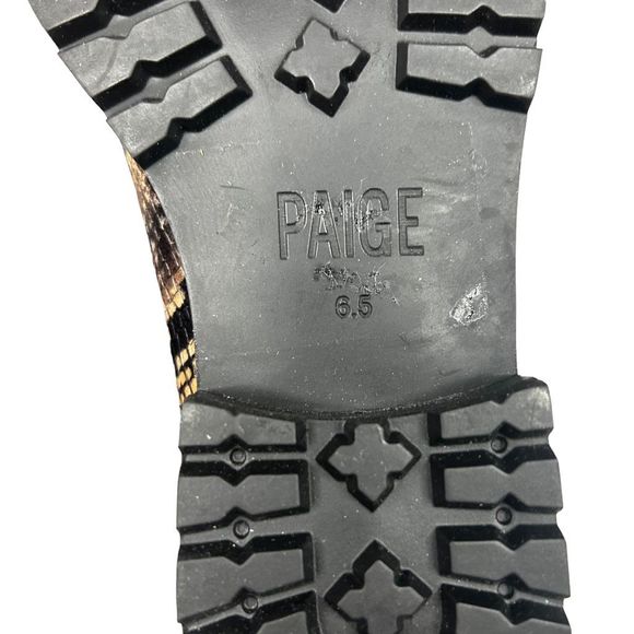 PAIGE Snake Print Ankle Boots - Picture 8 of 8
